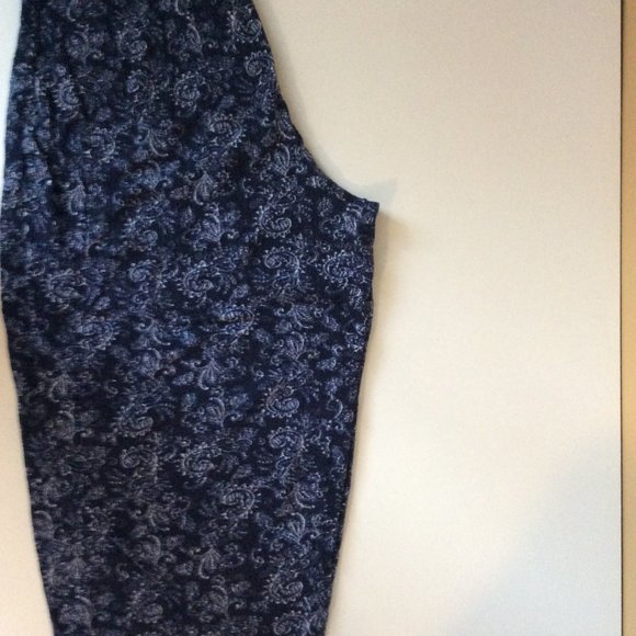 Navy Patterned Soft Pajamas - Picture 4 of 6